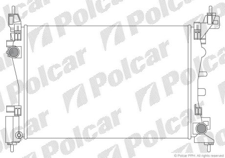 Радиатор охлаждения Polcar 576008A1