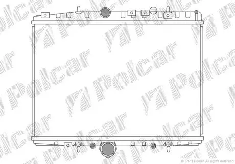 Радиатор охлаждения Polcar 576608A2