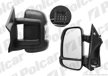 Дзеркало зовнішнє праве Polcar 577052-E