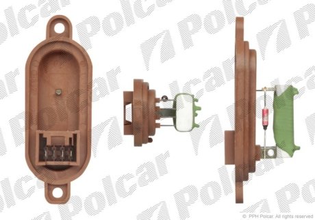 Реостат пічки Citroen Jumper/Fiat Ducato/Peugeot Boxer 94-06 Polcar 5770KST-1