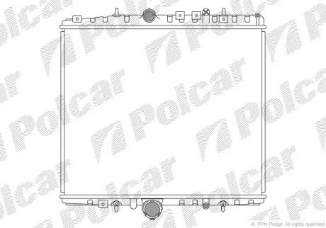 Радіатор охолодження Polcar 578708-1 (фото 1)