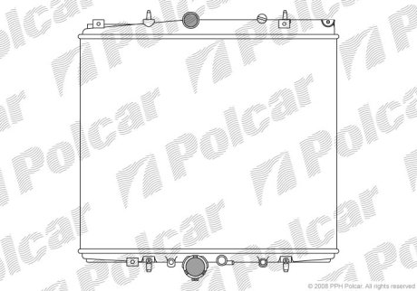 Радиатор охлаждения Polcar 578708A2