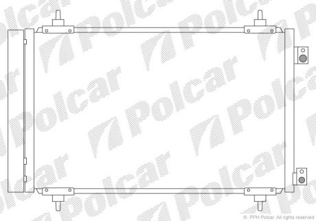 Радиатор кондиционера Polcar 5787K8C4S