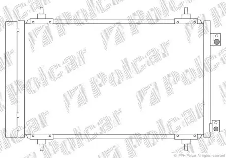 Радіатор кондиціонера Polcar 5787K8C4S