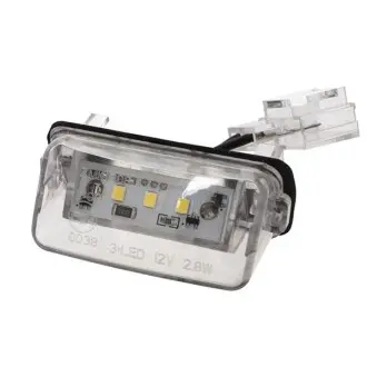 Фонарь номерного знака Citroen Berlingo, C3 Picasso, C4 Picasso I, Xsara Picasso Peugeot 206, 207, 306, 307, 406, 407 06.94- Polcar 57909580E