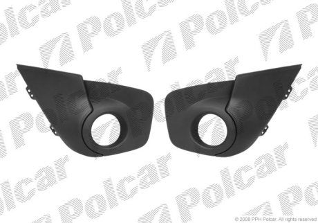 Решітка в бампері ліва+правий Polcar 600127-4
