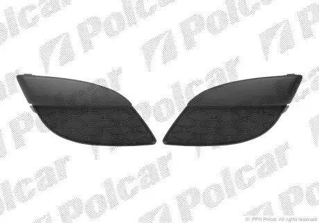 Решітка в бампері ліва+права Polcar 600127