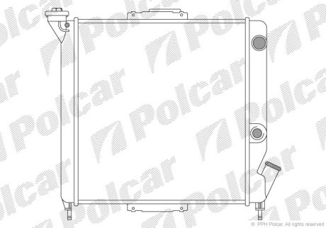 Радиатор охлаждения Polcar 600508A1