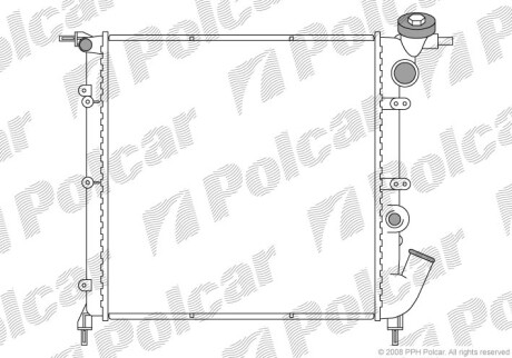 Радіатори охолодження Polcar 600608-1