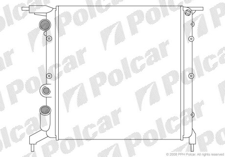 Радіатори охолодження Polcar 600608A2