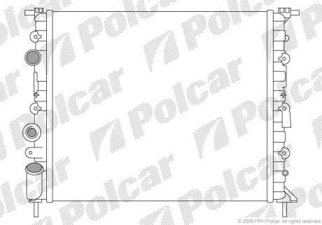 Радіатор охолодження Polcar 600708-1