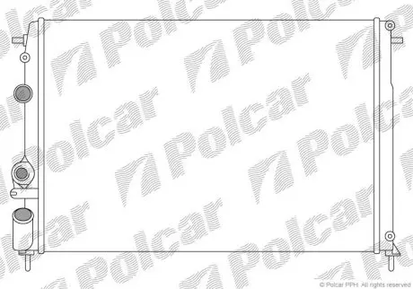 Радіатор охолодження Polcar 600708A5