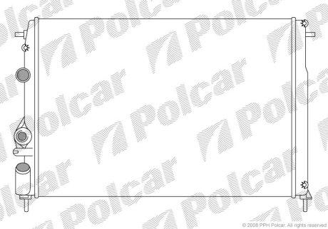 Радиатор охлаждения Polcar 600708A6