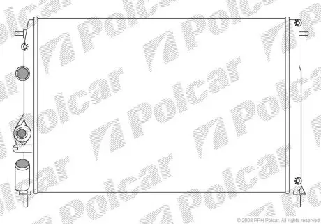 Радіатор охолодження Polcar 600708A6