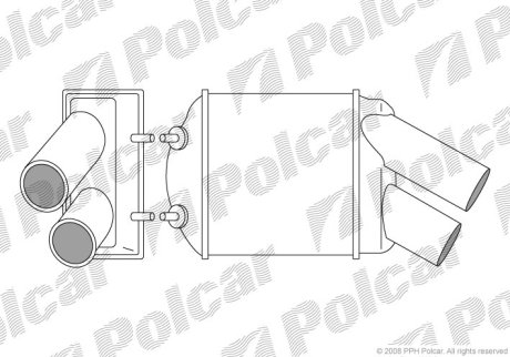 Радіатор повітря (Інтеркулер) Polcar 6007J81X (фото 1)