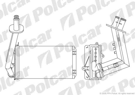 Радіатор обігріву Polcar 6007N8-1