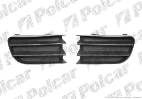 Решітка в бампері ліва+права REN. MEGANE II, 03- Polcar 601227-1