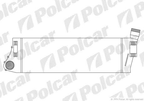 Радіатор повітря (Інтеркулер) Polcar 6012J81X