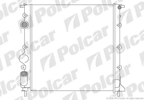 Радиатор охлаждения Polcar 601508-2