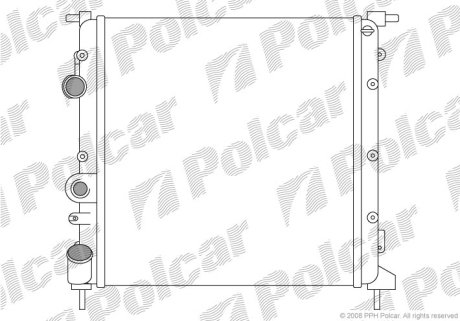 Радиатор охлаждения Polcar 601508-6