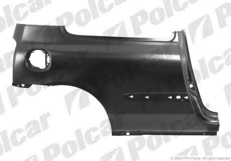 Крило заднє правий Polcar 601584