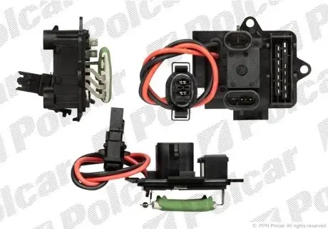 Резистор вентилятора салону Polcar 6015KST1X