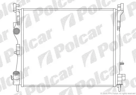 Радіатор охолодження Polcar 6016082X
