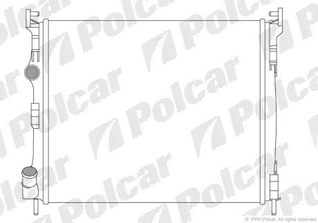 Радиатор охлаждения Polcar 601608A3