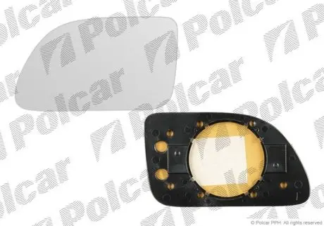 Вставка наружного зеркала правая Polcar 6019555E