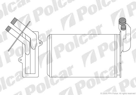 Радиатор обогрева Polcar 6019N8-1 (фото 1)