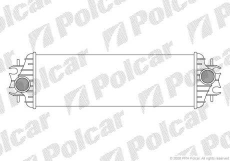 Інтеркулер Nissan/Opel/Renault Primastar/Vivaro/Trafic 1,9-2,5D 2001- Polcar 6026J8-1