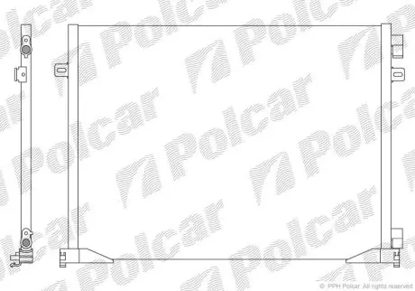 Радіатор кондиціонера Polcar 6027K8C3S