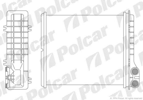 Радиатор обогрева Polcar 6030N8-2