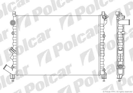 Радиатор охлаждения Polcar 603208-1