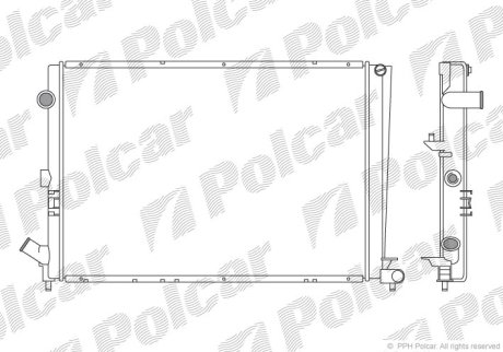 Радиатор охлаждения Polcar 603208A2