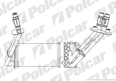 Радиатор обогрева Polcar 6032N8-3