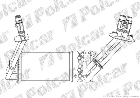 Радіатор обігріву Polcar 6032N8-3