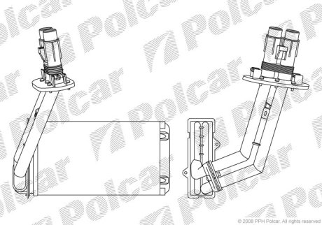 Радиатор обогрева Polcar 6032N8-4