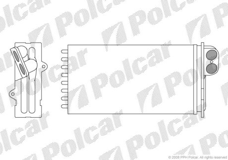 Радиатор обогрева Polcar 6033N8-1