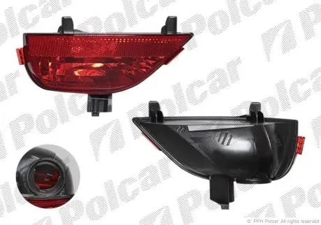 Протитуманна фара / світловідбивач задній Polcar 603998-E