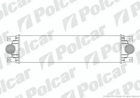 Радіатор повітря (Інтеркулер) Polcar 6041J8-1