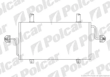 Радиатор кондиционера Polcar 6041K8C1