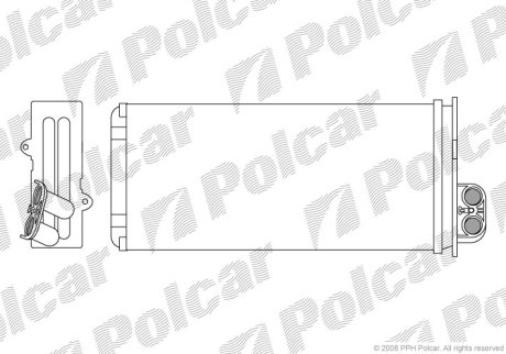 Радиатор печки Polcar 6041N8-1