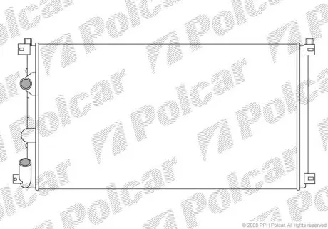 Радіатор охолодження Polcar 604208A3