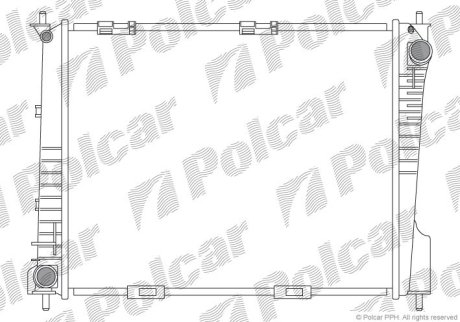 Радиатор охлаждения Polcar 605508-2