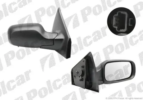 Дзеркало зовнішнє праве Polcar 6055521M