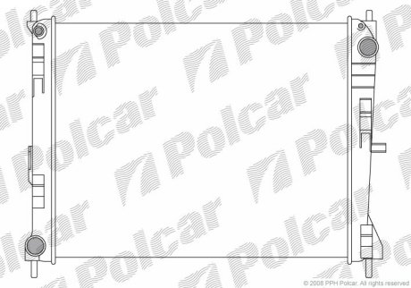 Радиатор охлаждения Polcar 605608-1