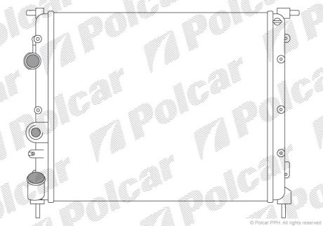 Радиатор охлаждения Polcar 606008A1