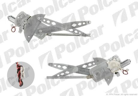 Склопідйомник електричний RENAULT KANGOO, 97- Polcar 6060PSE1