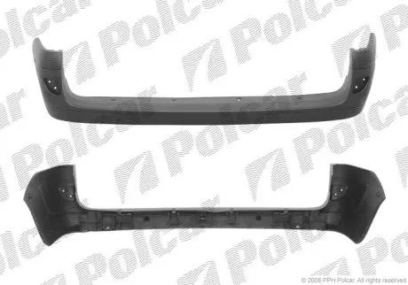 Бампер задній Polcar 606196-2